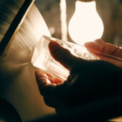 【匠の技】平切子とサンドブラストを組み合わせた江戸砂切子・椎名硝子