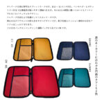 武州正藍染めタブレットケースは勝色の刺子とキーカラーとして4種の日本伝統色から選ぶことができます。